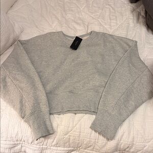 Rag and Bone vintage terry cropped sweatshirt, large